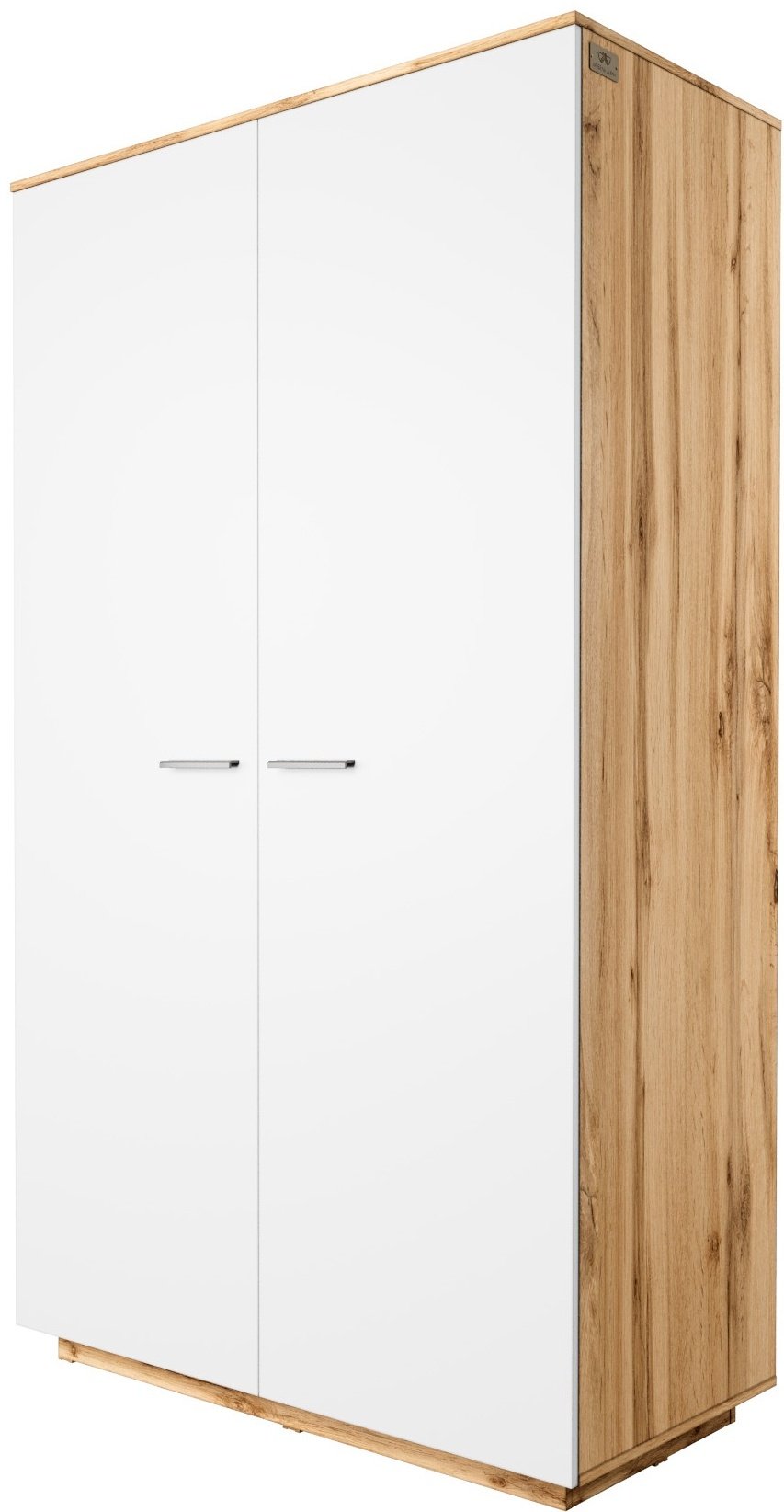 Распашной шкаф Алиса, 120.2x211.4х60 см, коричневый, белый