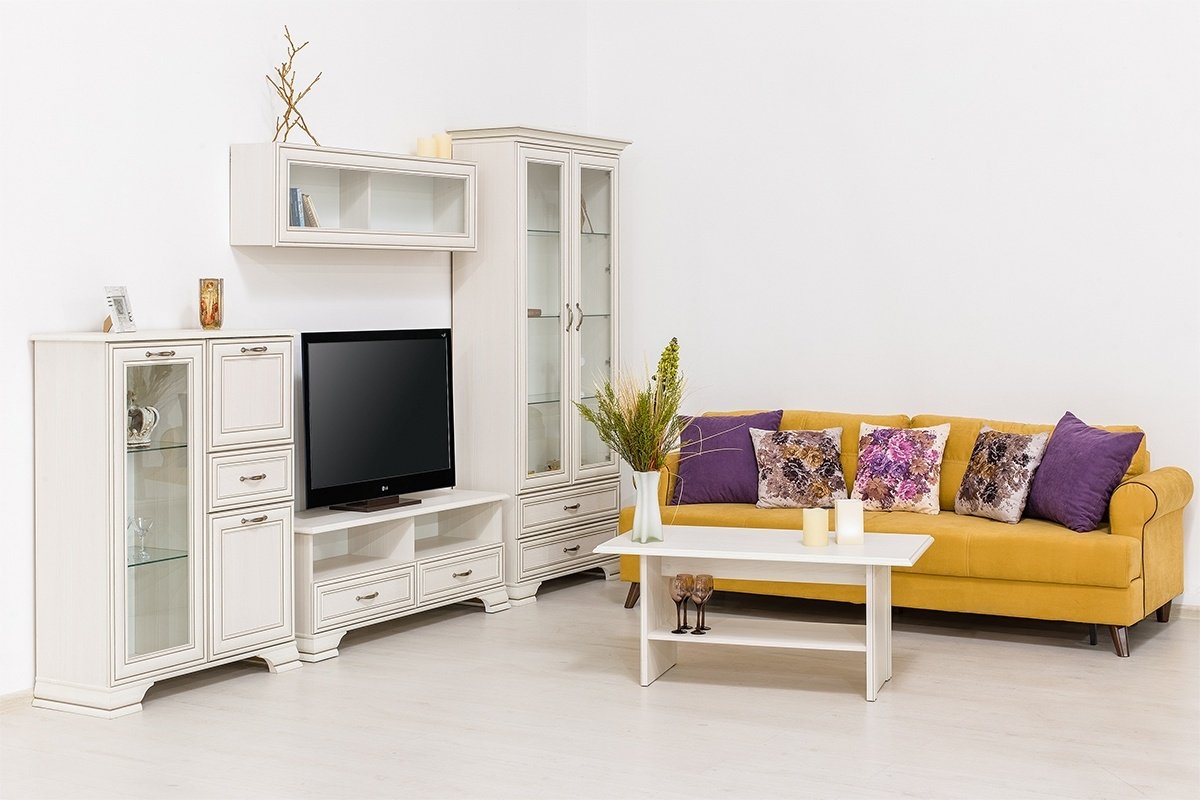 Комод ANREX Тиффани 1V2D1S, 94x37x125.3 см, белый - ForteMarket Комод ANREX Тиффани 1V2D1S, 94x37x125.3 см, белый купить,0