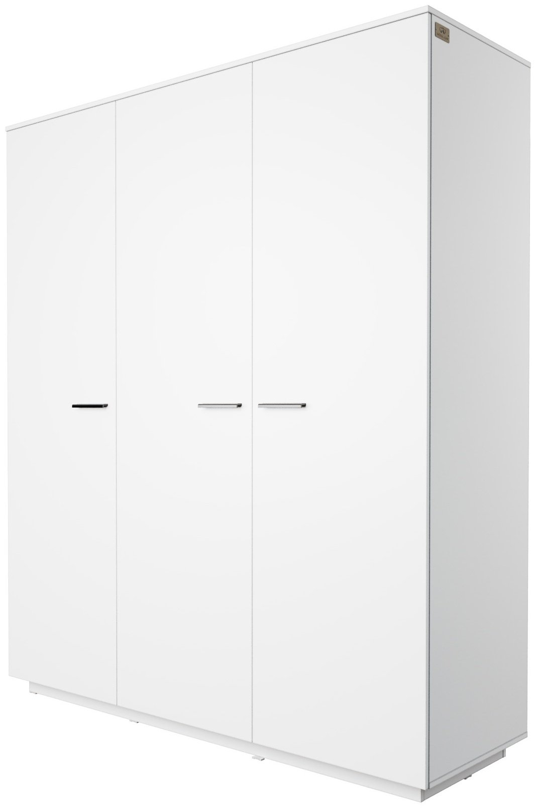 Распашной шкаф Мебель Азии Алиса 3Д, 180.2x211.4х60 см, белый