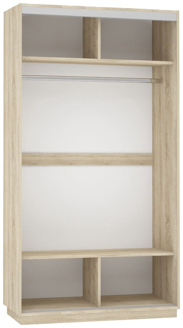 Шкаф-купе Мебель Азии Экспресс ХИТ-2-120 2Д1З, 120x220х60 см, коричневый купить,NaN