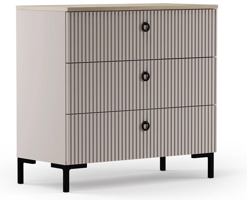 BRW Брест Доменика, 00042365, 85.5x41x81 см, серый, светло-коричневый