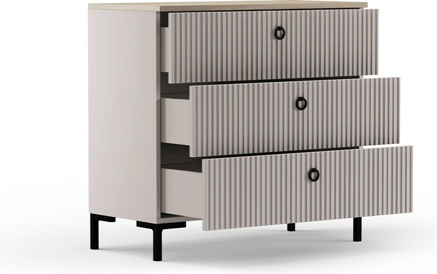 Комод BRW Брест Доменика 00042365 85.5x41x81см серый купить,NaN
