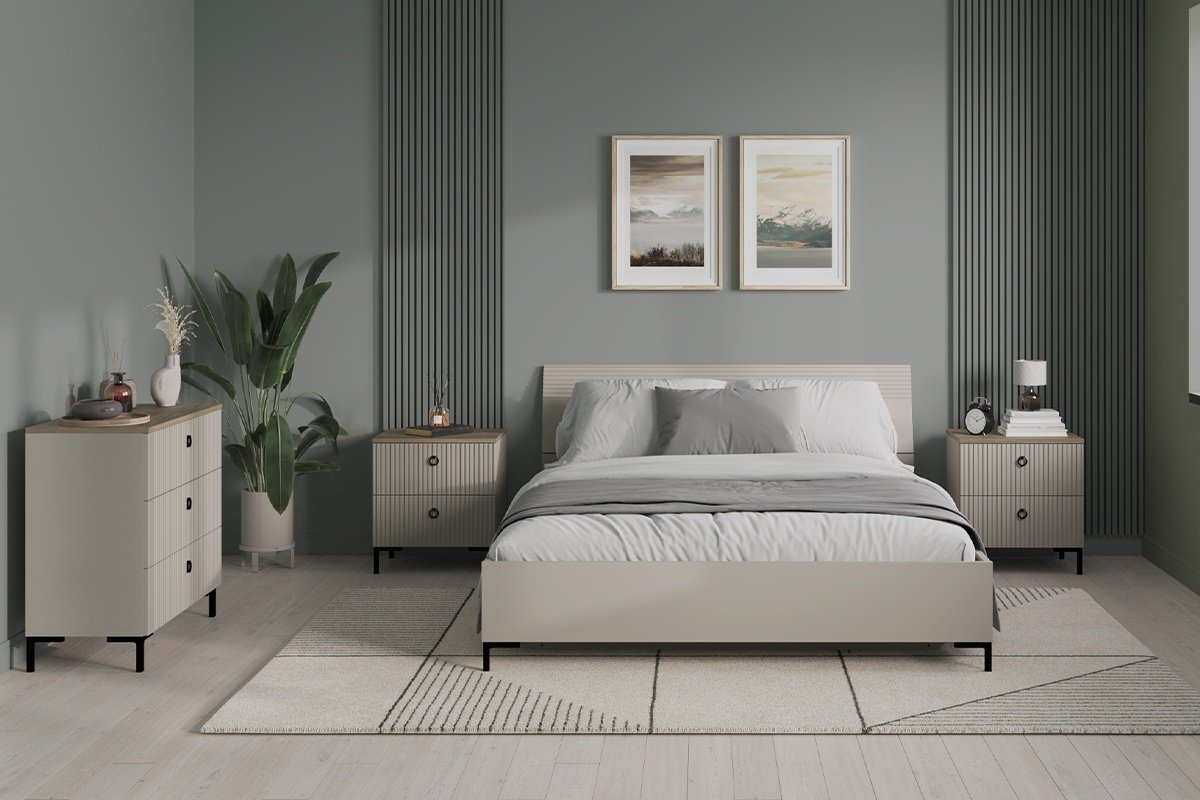 Комод BRW Брест Доменика 00042365 85.5x41x81см серый купить,NaN