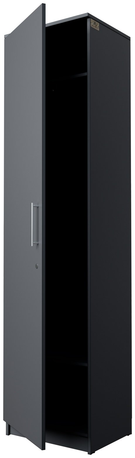 Распашной шкаф Мебель Азии Классик, 50.2x200х40 см, серый - ForteMarket Распашной шкаф Мебель Азии Классик, 50.2x200х40 см, серый купить,0