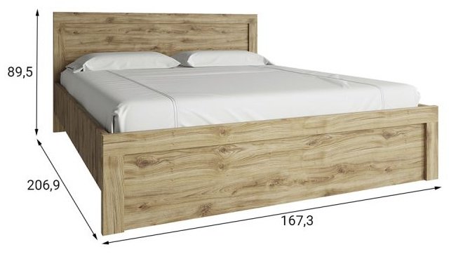 Кровать Anrex Дорсет 14778 160x200см коричневая купить,NaN