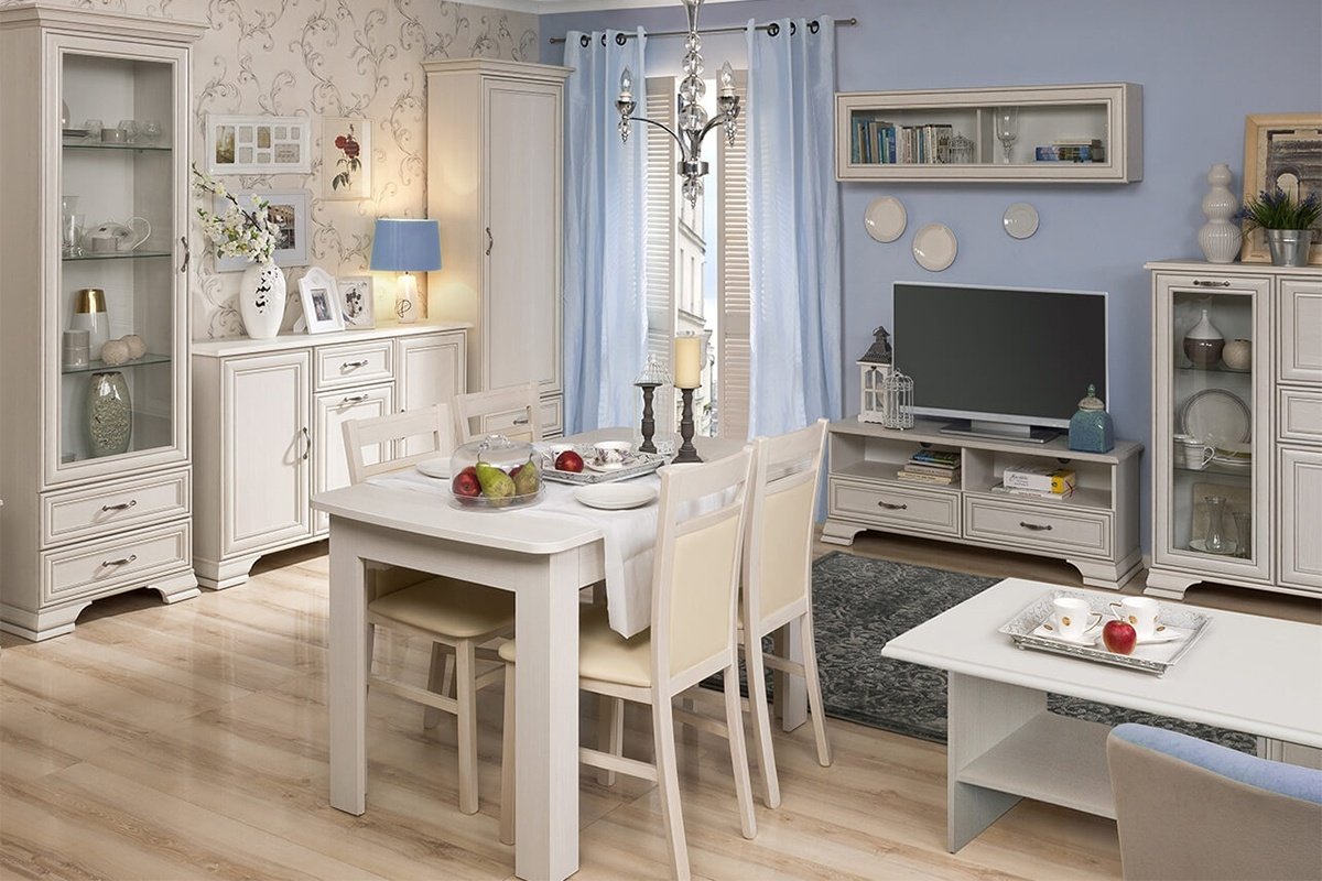 Комод ANREX Тиффани 3D1S, 139x37x90.1 см, бежевый купить,0