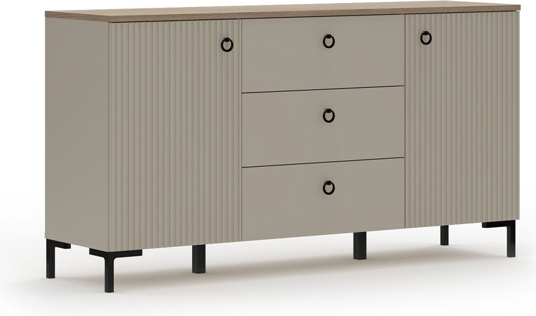 Комод BRW Брест Доменика 150x41x81см серый купить,NaN