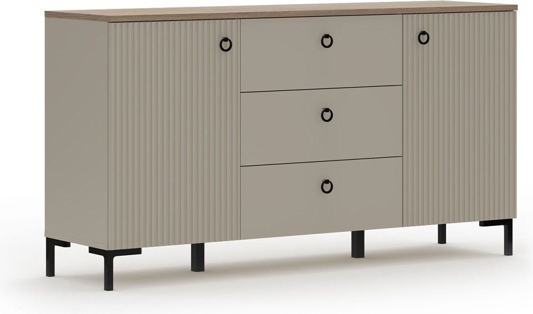 Комод BRW Брест Доменика 150x41x81см серый купить,NaN