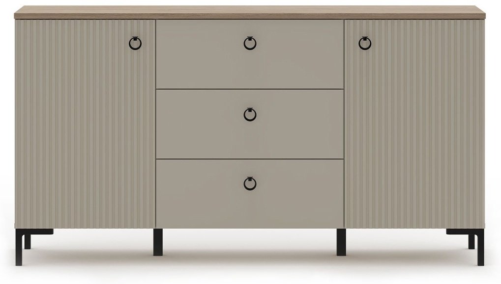 Комод BRW Брест Доменика 150x41x81см серый купить,NaN