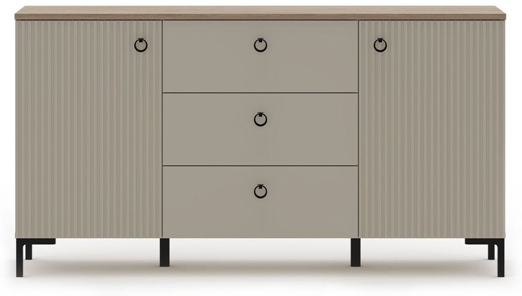 Комод BRW Брест Доменика 150x41x81см серый купить,NaN