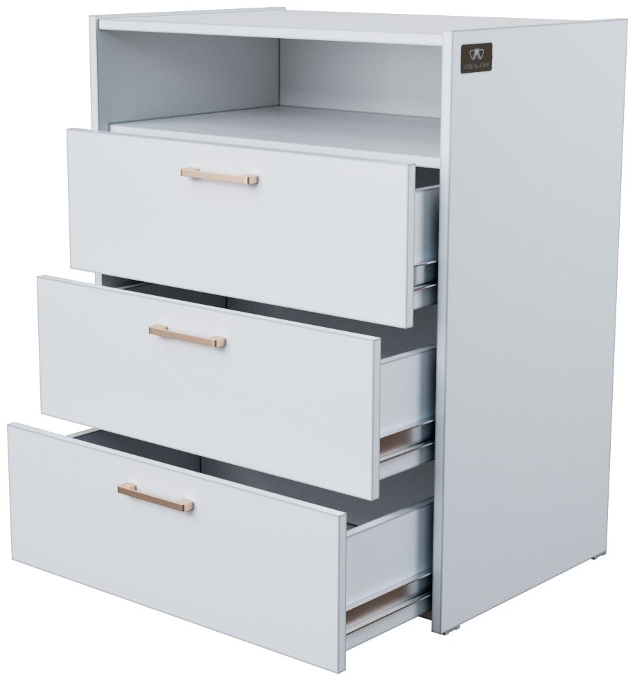 Комод Мебель Азии Туран, 69.7x45x84.2 см, белый - ForteMarket Комод Мебель Азии Туран, 69.7x45x84.2 см, белый купить,0