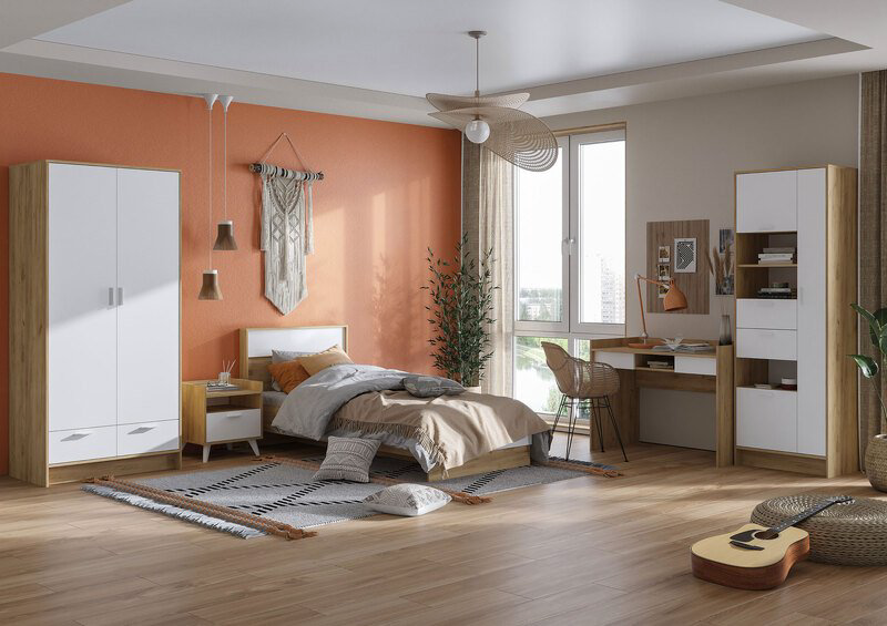 Кровать Стендмебель Ирис 90x200см коричневый купить,NaN