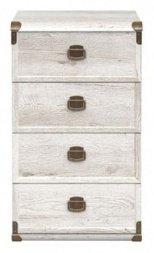 Комод BRW Брест Индиана-10 JKOM 4s/50 50x40x87см белый купить,NaN
