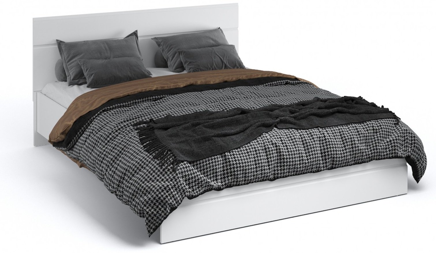 Кровать Imperial Йорк 200x160х90.5см белый купить,NaN