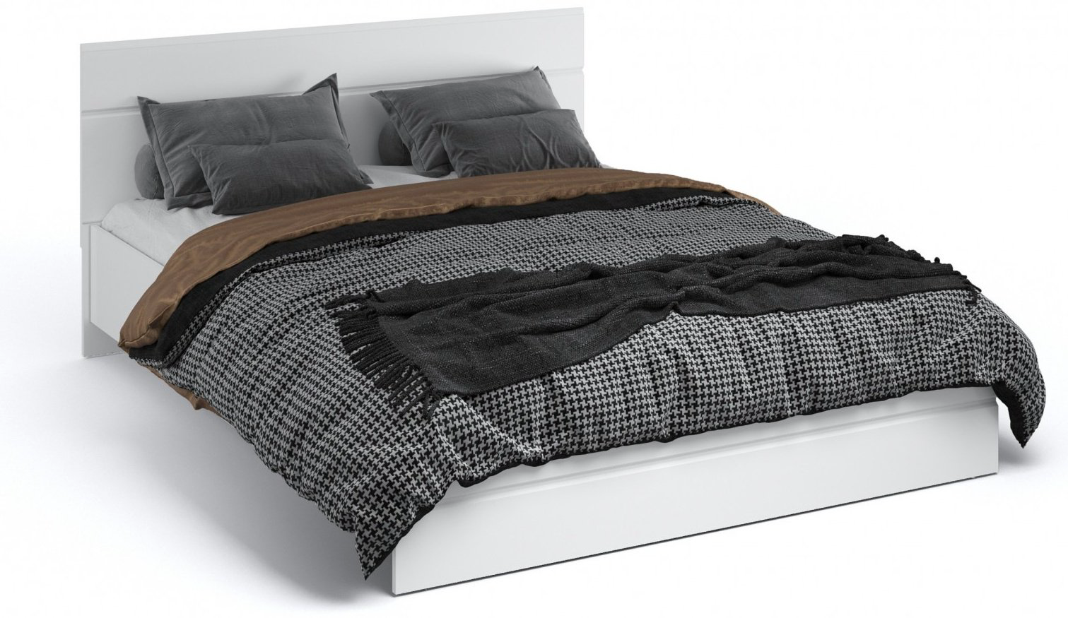 Кровать Imperial Йорк 200x160х90.5см белый купить,NaN
