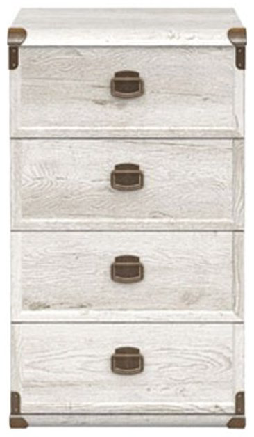 Комод BRW Индиана-10 JKOM 4s/50 каньон 50x40x87см белый купить,NaN