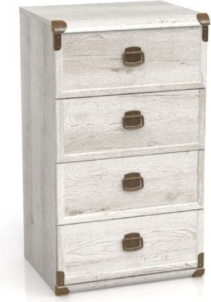 Комод BRW Индиана-10 JKOM 4s/50 каньон 50x40x87см белый купить,NaN