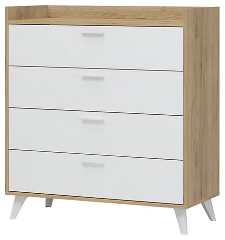 Комод Стендмебель Ирис 93.5x42.5x102см белый купить,NaN