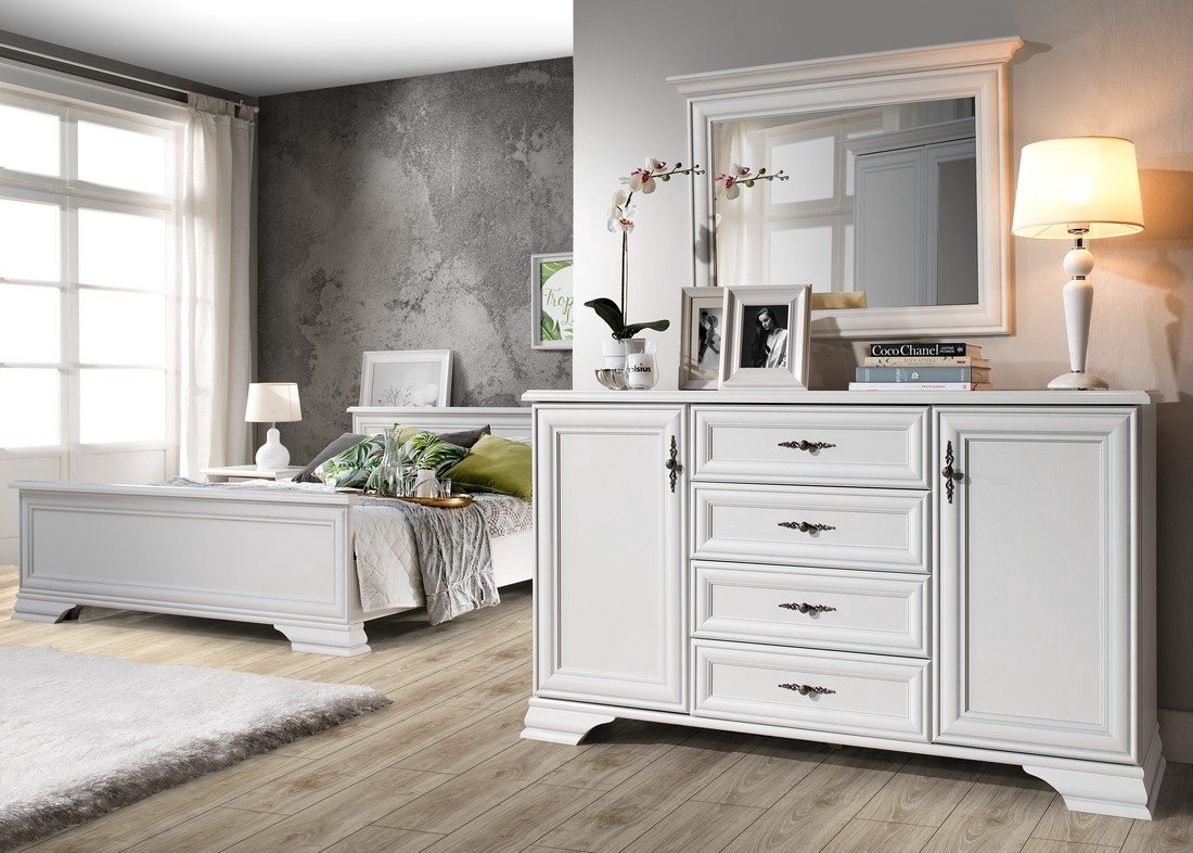 Кровать BRW Кентаки LOZ 160x200см белая купить,NaN