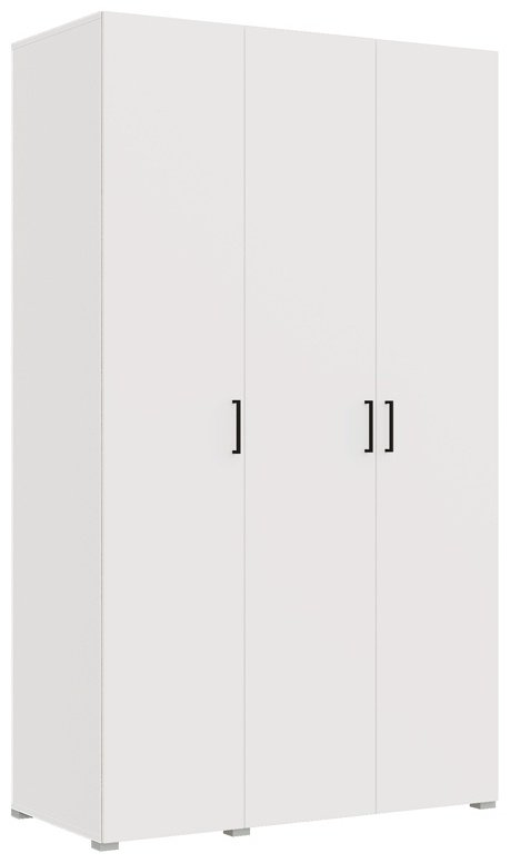 Распашной шкаф Горизонт Арландо 3Д, 120x207х57 см, белый купить,NaN