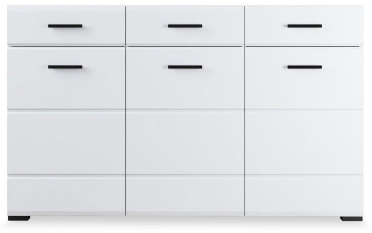 Комод IMPERIAL 150x45x88.7 см, ЛДСП, МДФ, Йорк 3Д Жемчуг 