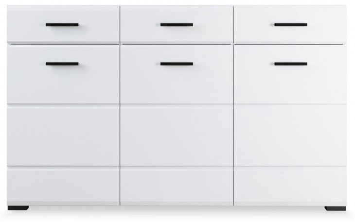 Комод IMPERIAL 150x45x88.7 см, ЛДСП, МДФ, Йорк 3Д Жемчуг  купить,NaN