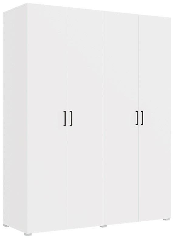 Распашной шкаф Горизонт Арландо 4Д, 160x207х57 см, белый