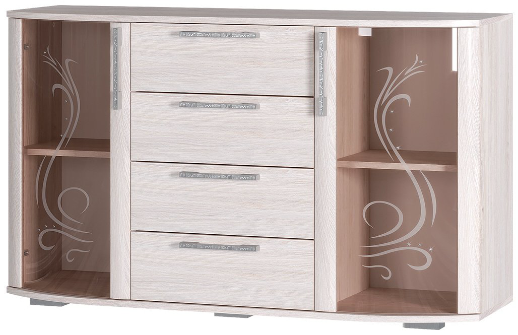 Комод BTS Флорида 130x44x77см белый купить,NaN