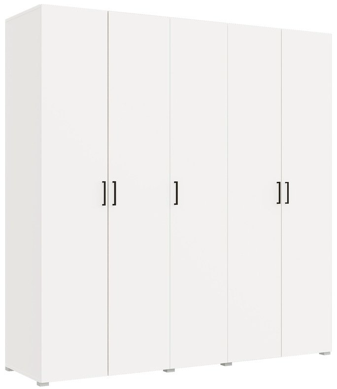 Распашной шкаф Горизонт Арландо 5Д, 200x207.2х57 см, белый купить,NaN