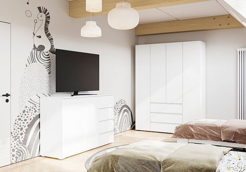 Стендмебель Хелен КМ06 626, 150x46x95.8 см, белый - ForteMarket Стендмебель Хелен КМ06 626, 150x46x95.8 см, белый купить,0