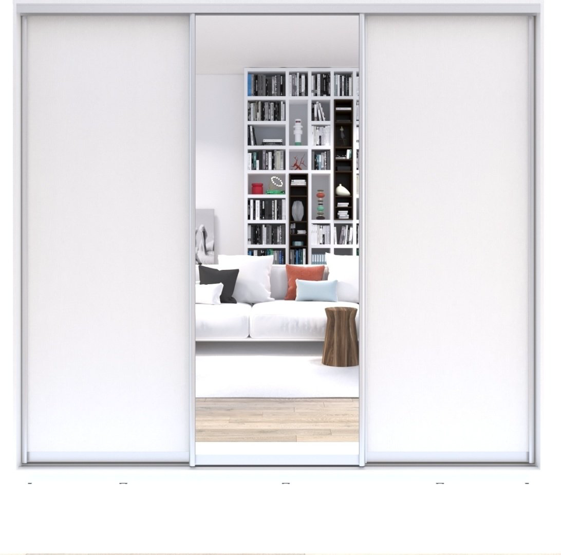 Шкаф-купе Мебель Азии Байконур XL, 240x220х60 см, белый купить,NaN