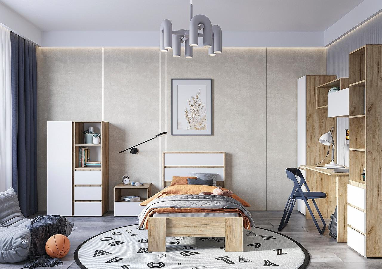 Кровать Стендмебель Хелен 90x200см коричневый купить,NaN