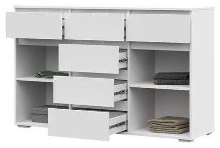 Комод Стендмебель Хелен КМ05 628, 150x46x95.8 см, белый - ForteMarket Комод Стендмебель Хелен КМ05 628, 150x46x95.8 см, белый купить,0
