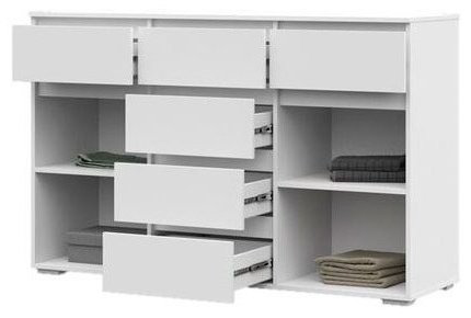 Комод Стендмебель Хелен КМ05 628 150x46x95.8см белый купить,NaN