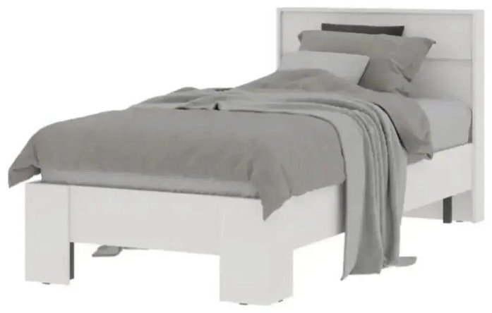 Кровать Стендмебель Хелен КР 01 90x200см белый купить,NaN