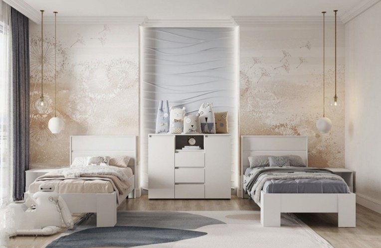 Кровать Стендмебель Хелен КР 01 90x200см белый купить,NaN