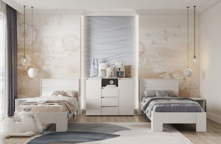 Кровать Стендмебель Хелен КР 01 90x200см белый купить,NaN