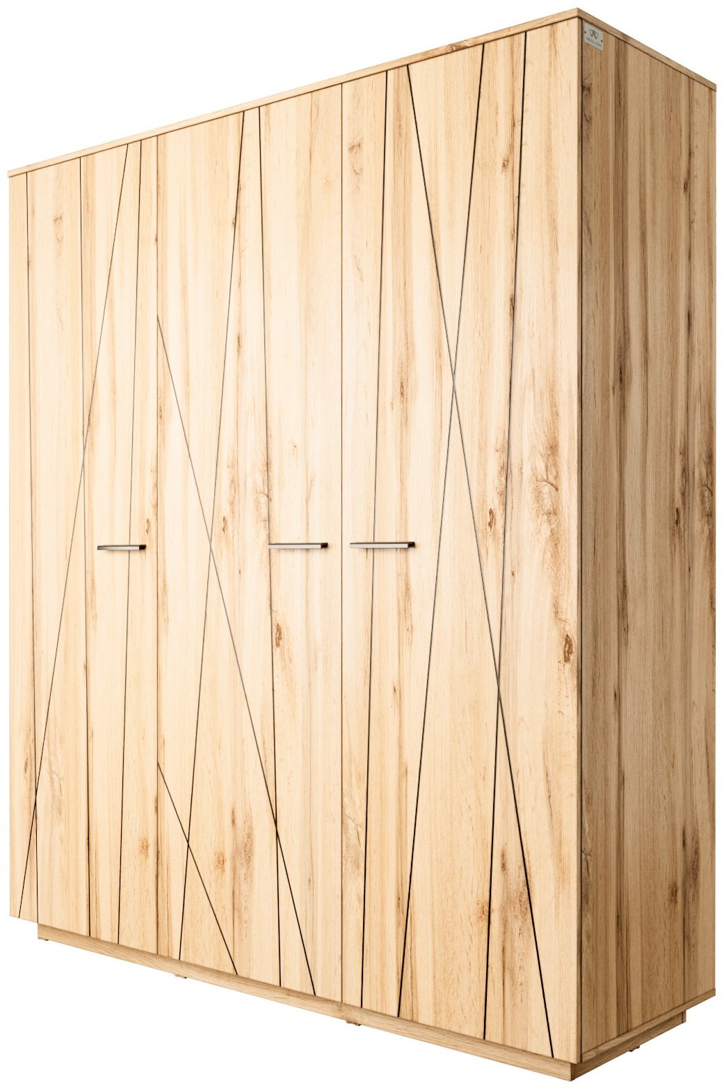 Распашной шкаф Мебель Азии Алиса Лайн 3Д, 180.2x211.4х60 см, коричневый