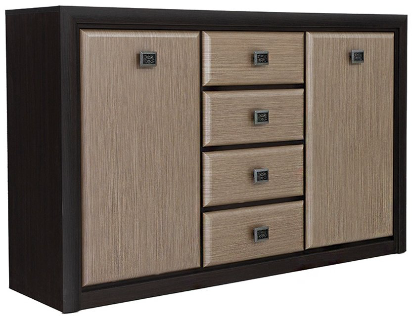 Комод BRW Коен КОМ2D4S, 150x40x93.5 см, коричневый купить,NaN