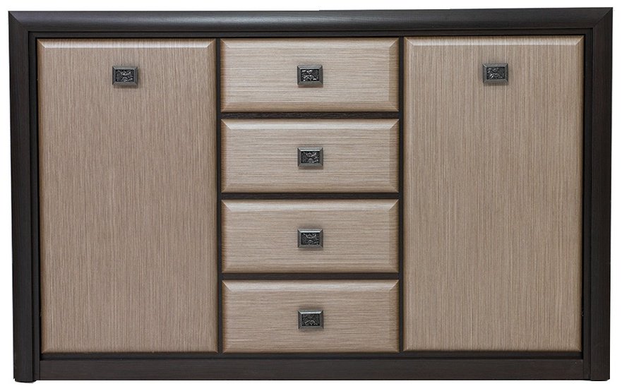 Комод BRW Коен КОМ2D4S, 150x40x93.5 см, коричневый купить,0