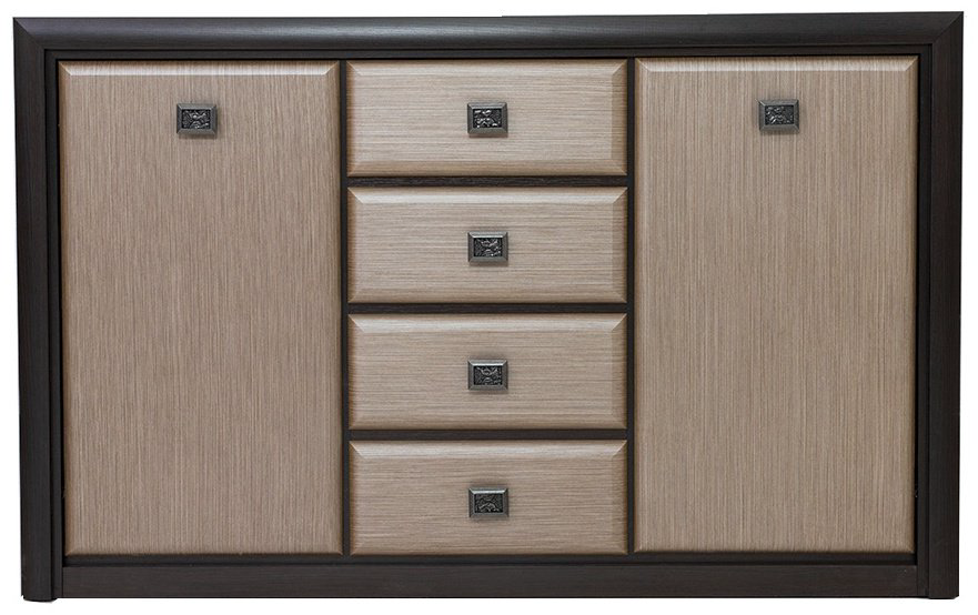 Комод BRW Коен КОМ2D4S, 150x40x93.5 см, коричневый купить,NaN