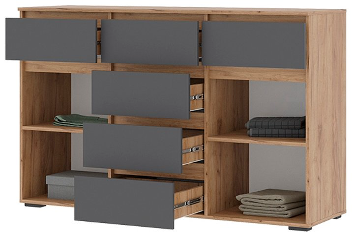 Комод Стендмебель Хелен КМ05 150.2x46x95.8см светло-коричневый купить,NaN