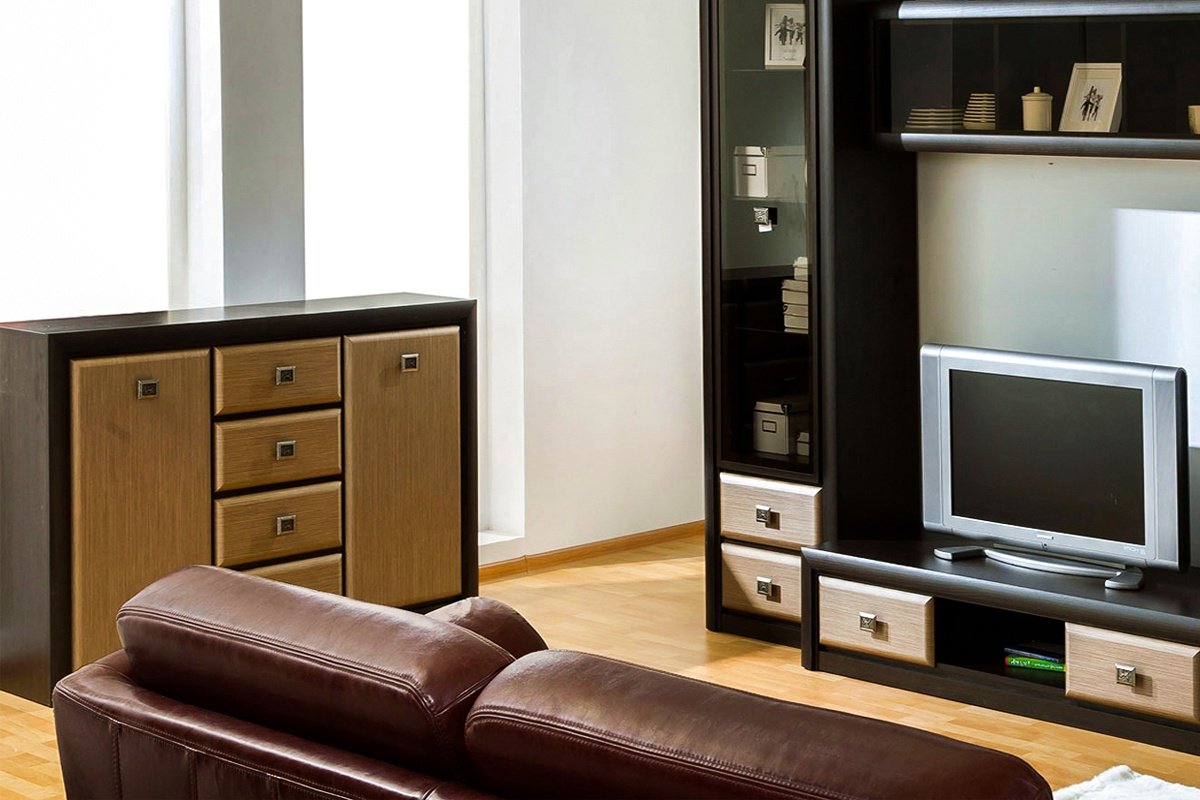 Комод BRW Коен КОМ2D4S, 150x40x93.5 см, коричневый купить,0