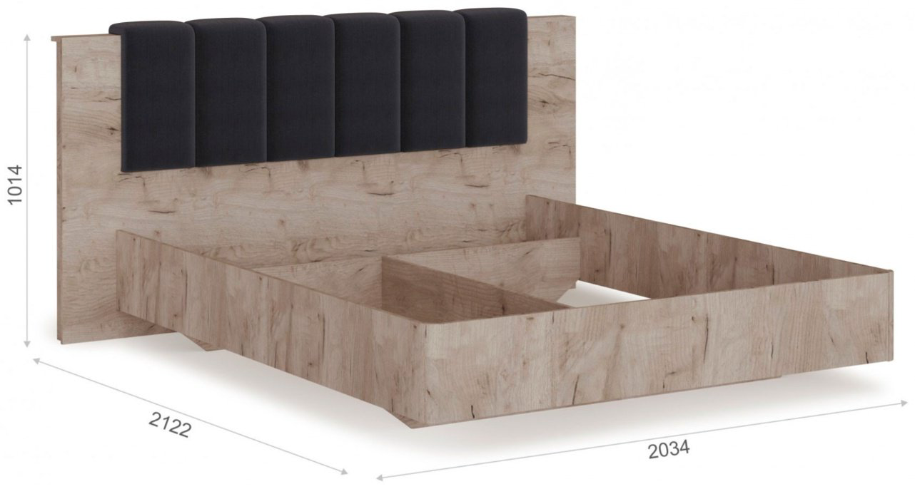 Кровать Imperial Джулия 160 МИ 200x160х101.4см коричневый купить,NaN
