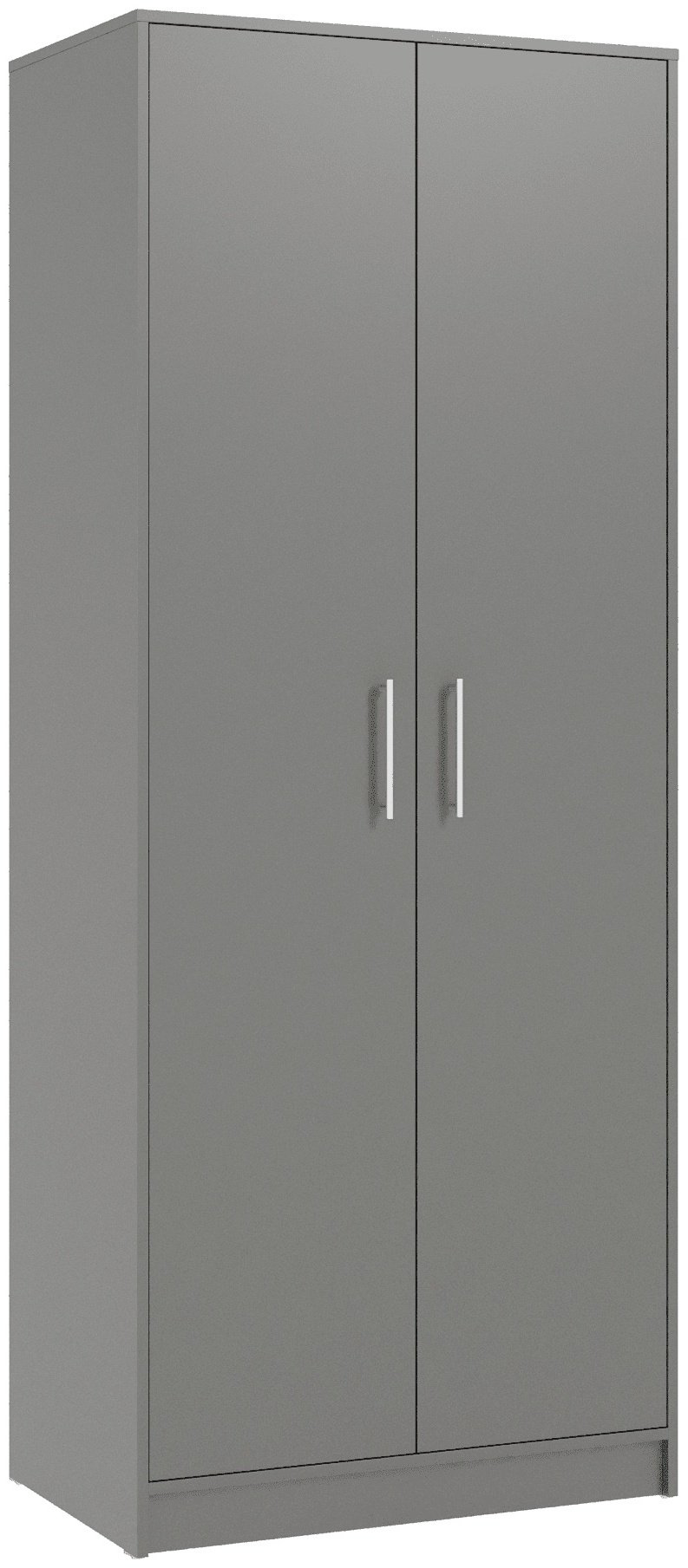 Распашной шкаф Мебель Азии Алекс-125-1, 80x200х50 см, серый купить,NaN
