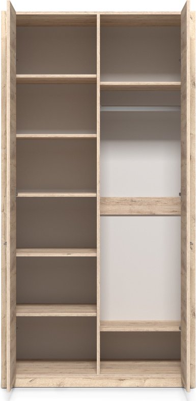 Распашной шкаф MySTAR Вирджиния 1830, 101.8x197.7х58.6 см, бежевый купить,NaN