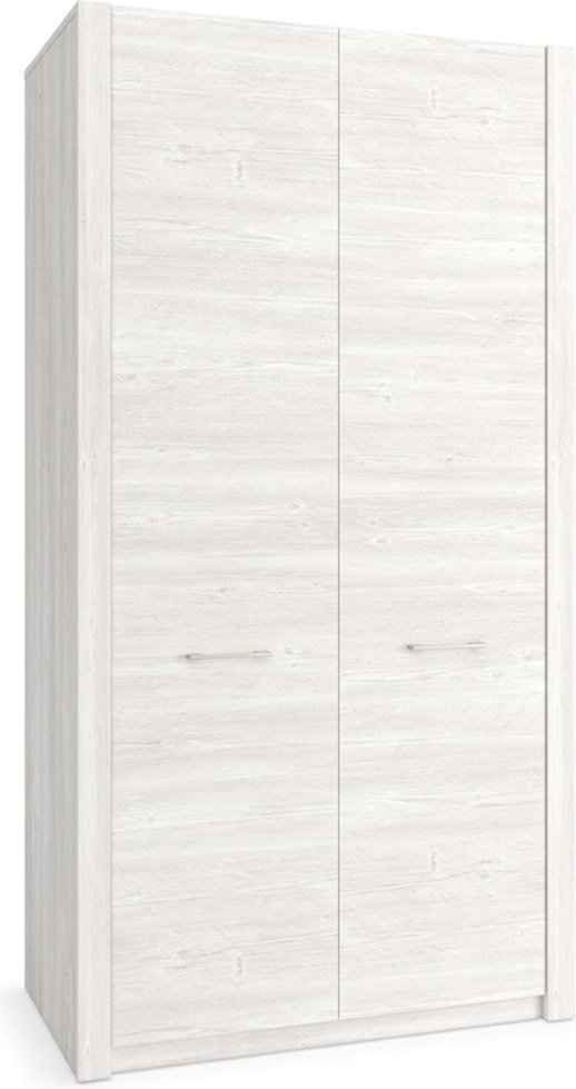Распашной шкаф MySTAR Вирджиния, 101.8x197.7х58.6 см, белый, серый купить,NaN
