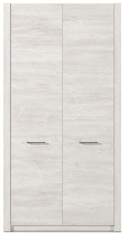 Распашной шкаф MySTAR Вирджиния, 101.8x197.7х58.6 см, белый, серый - ForteMarket Распашной шкаф MySTAR Вирджиния, 101.8x197.7х58.6 см, белый, серый купить,0