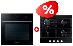 Электрический духовой шкаф Samsung NV68A1145RK черный + Samsung NA64H3010AK