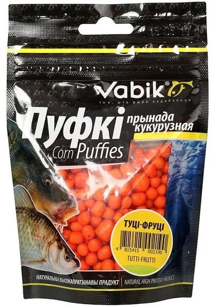 Прикормка Vabik Насадка Corn Puffies10 Тутти-Фрутти 0.02 кг купить,NaN